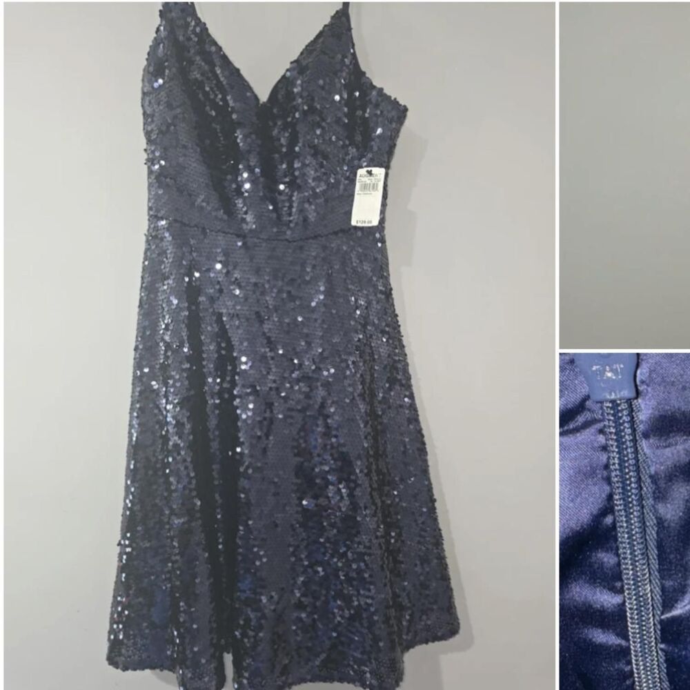 Vince-camuto Women's Navy and Blue Dress